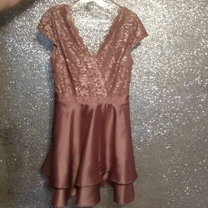 Formal Lace Glitter Dress